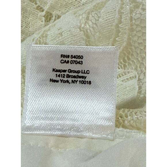 Kasper Lace Sleeveless Top in Cream Size M (034) - Picture 10 of 10